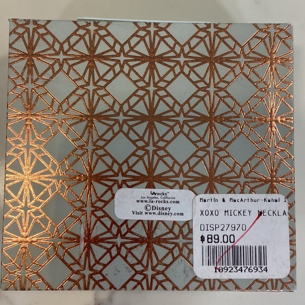 DISNEY Mickey Mouse XOXO Forever Yours 18” Fine Silver Plated Necklace Necklace - Picture 5 of 8